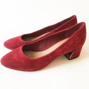 Tahari red square heels. Size 10.